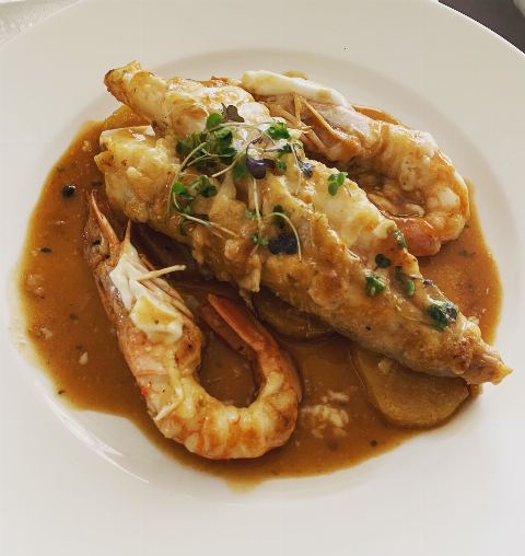 Plat: Suquet de cua de rap amb llagostins